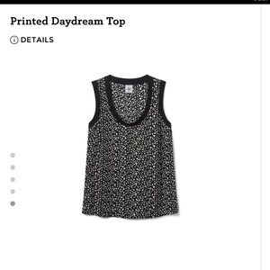 CAbi Monochrome Floral Tank